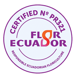 Sello de certificación Flor Ecuador