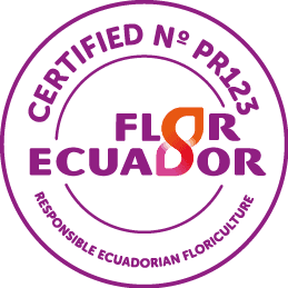 Flor Ecuador certification seal